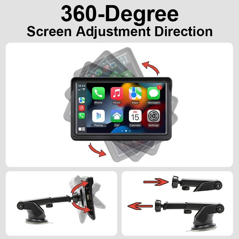 7-Inch Portable Car Radio – Wireless Car Player