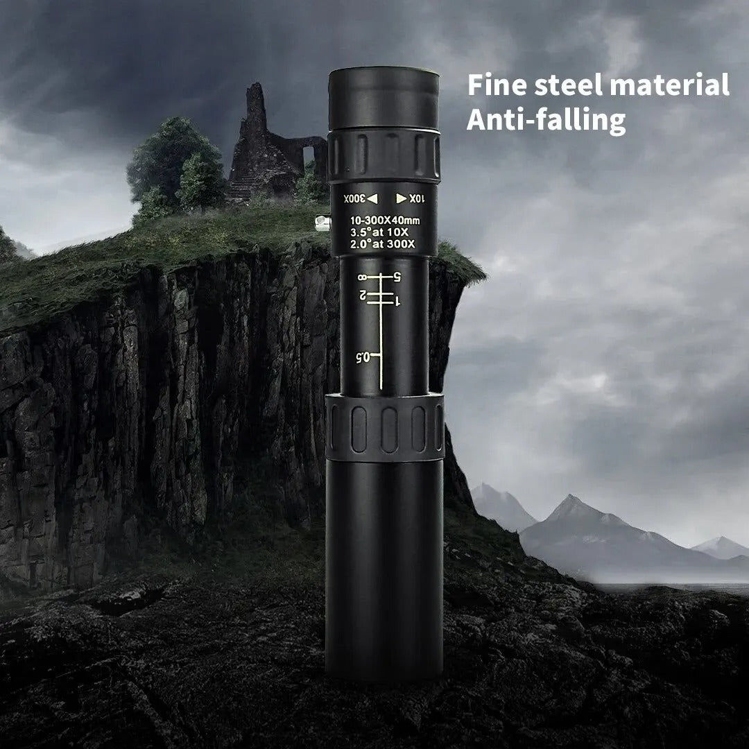 10–300x40 Zoom Monocular Telescope – HD Long-Range