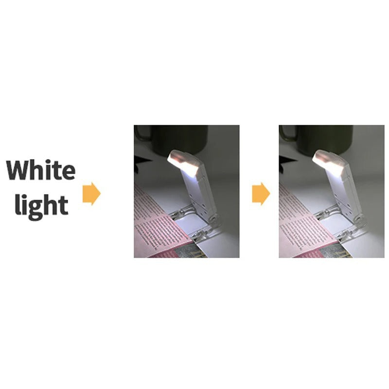 Mini LED Reading Clip Light – USB Rechargeable and Portable Night Light
