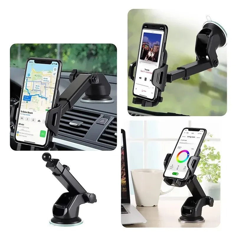 Universal Car Phone Holder Suction Cup Mount Stand for Smartphones