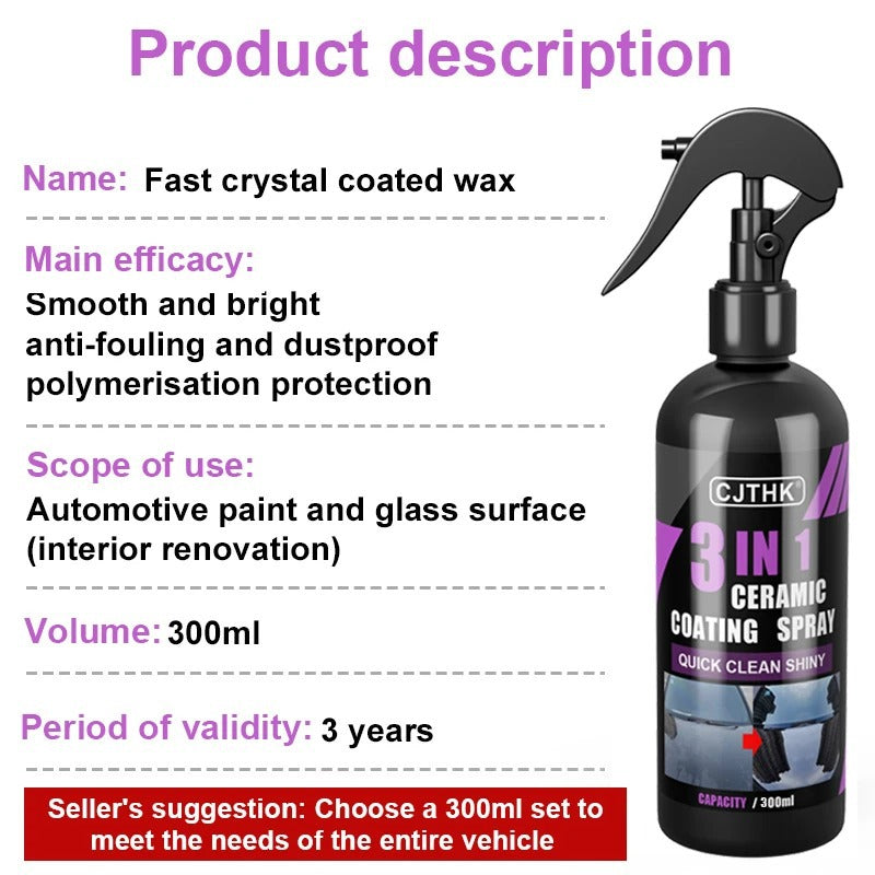 Car Ceramic Nano Coating Liquid Nano Crystal Hydrophobic Paint Protection and Polishing Agent