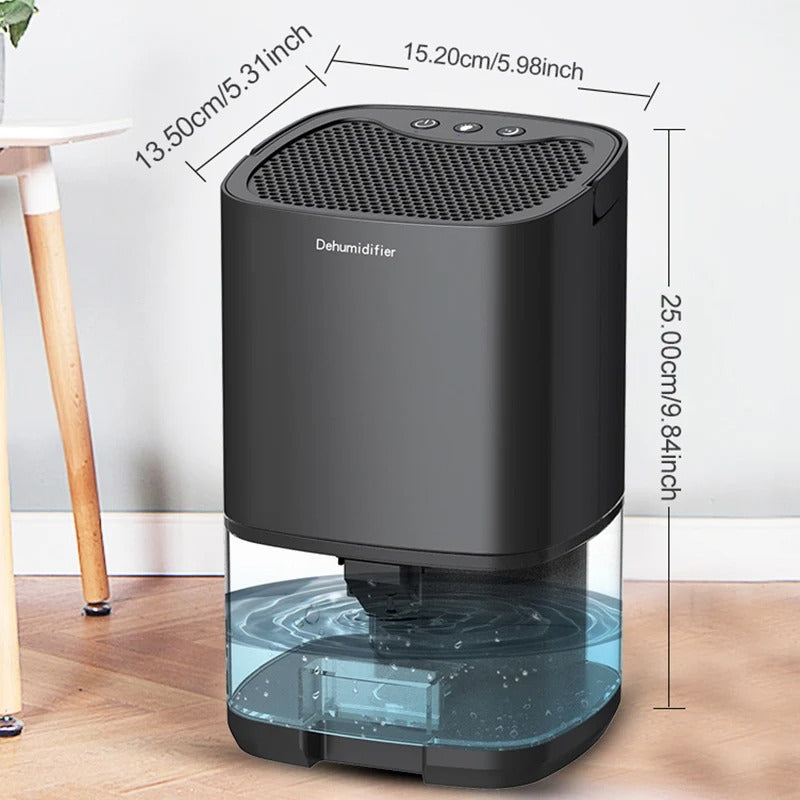 Portable Air Dehumidifier for Home Bedroom Office Quiet Moisture Removal