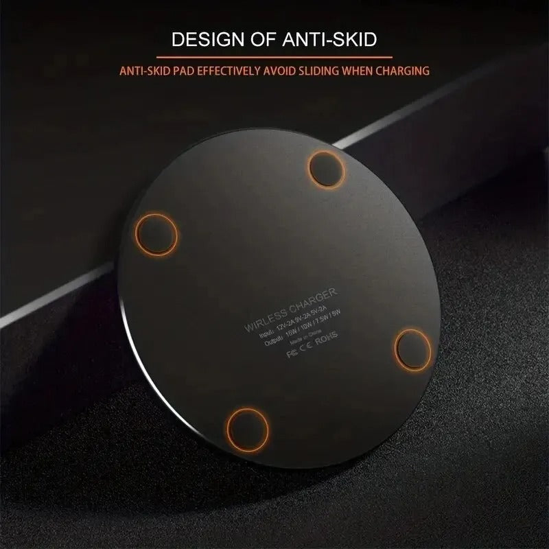 30W Wireless Charger Pad – Fast Induction Charging Dock