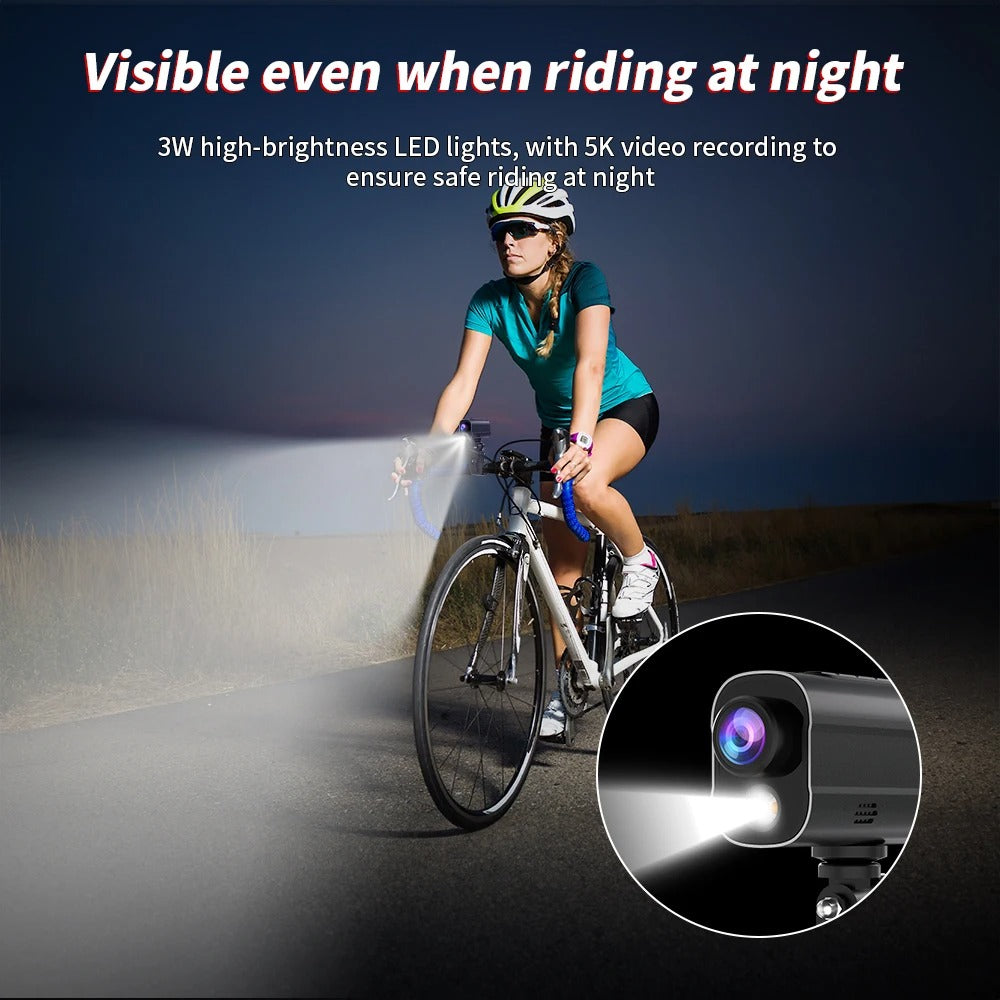 5K Helmet Action Camera – WiFi Sport DV with LED & Anti-Shake for Bike & Motorcycle