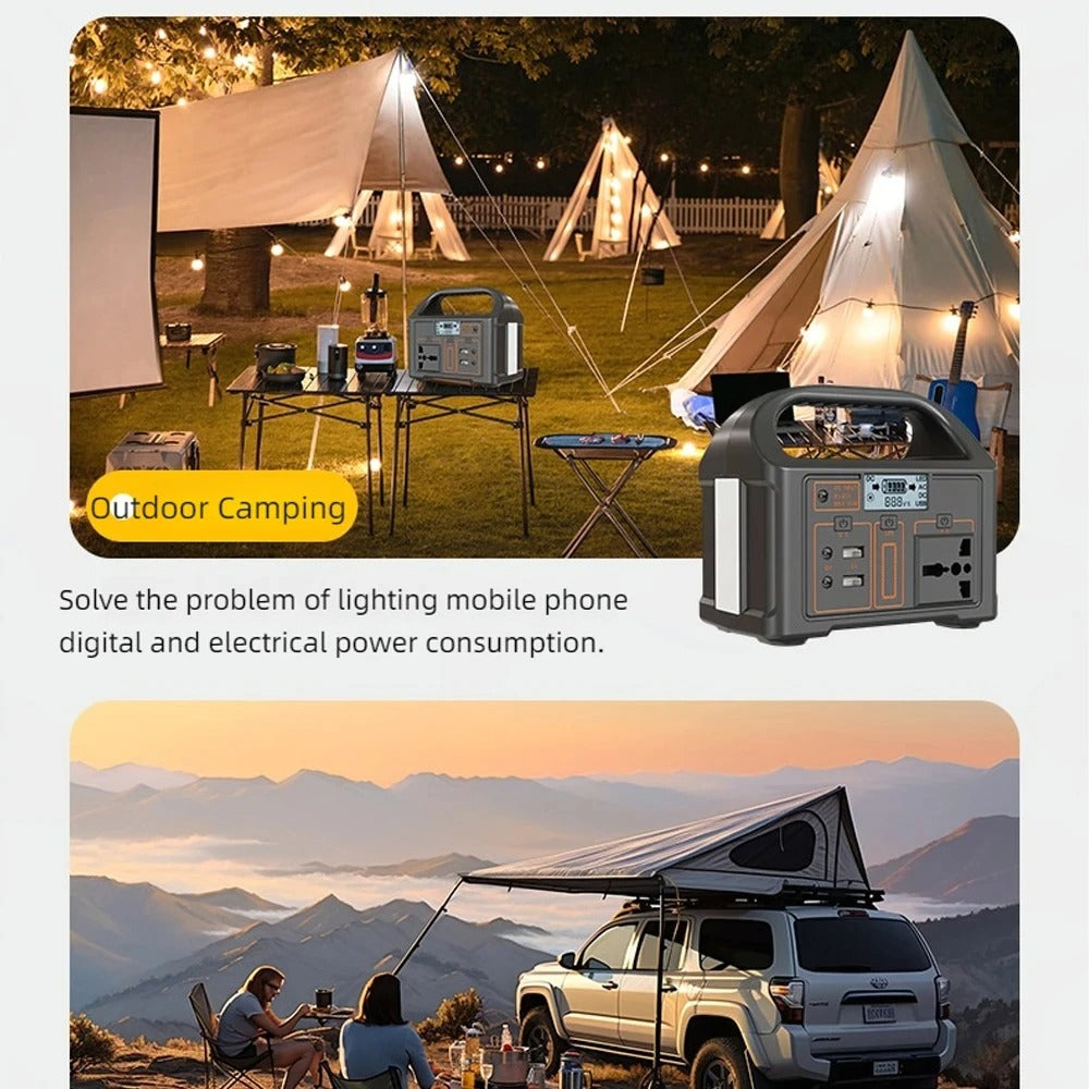 Portable Power Station 110V/220V Emergency Solar Generator
