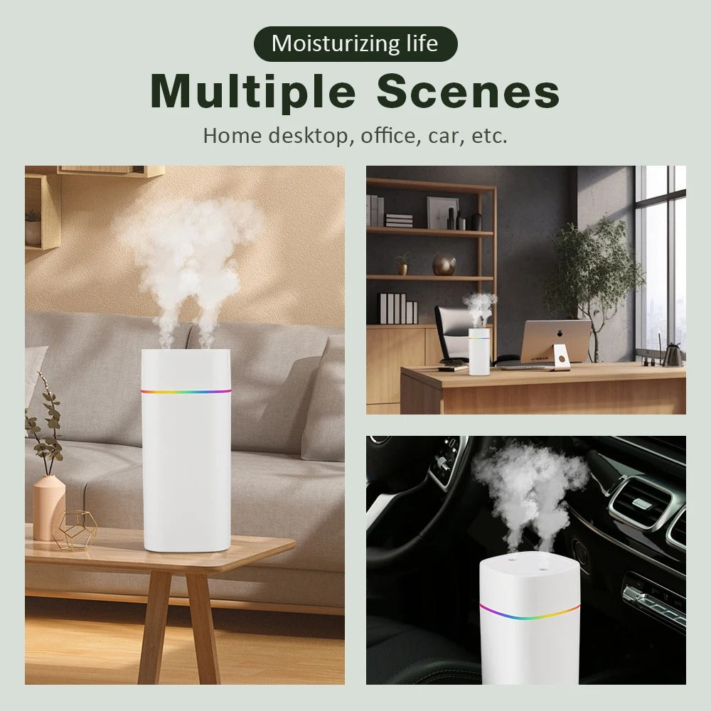600ml USB Cool Mist Aroma Humidifier