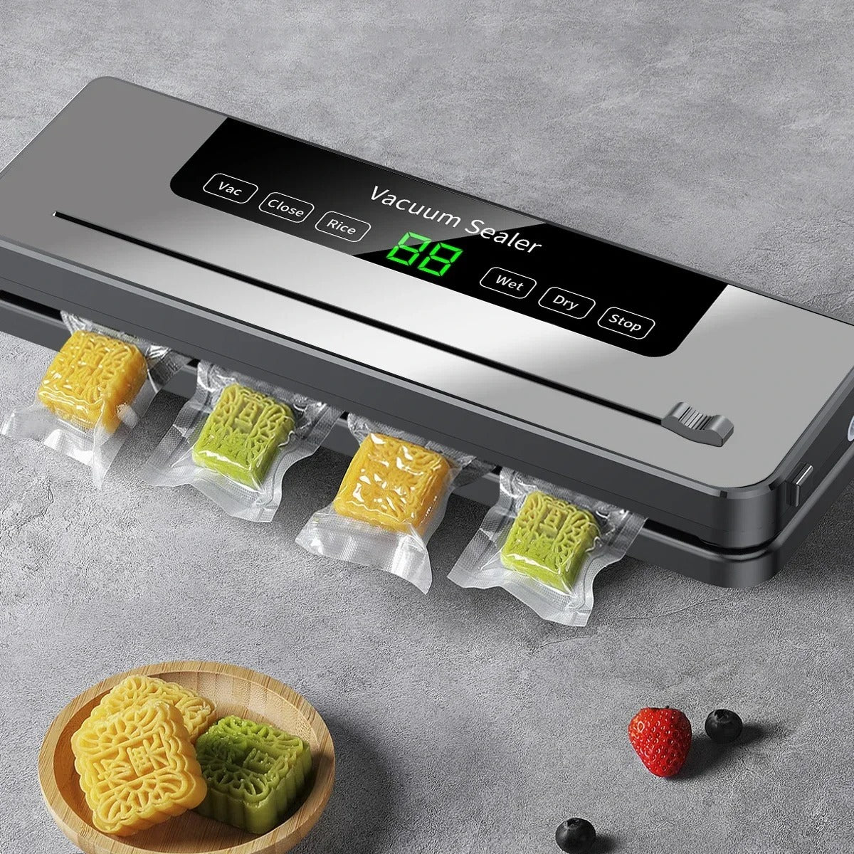 Electric Vacuum Sealer with Built-In Cutter
