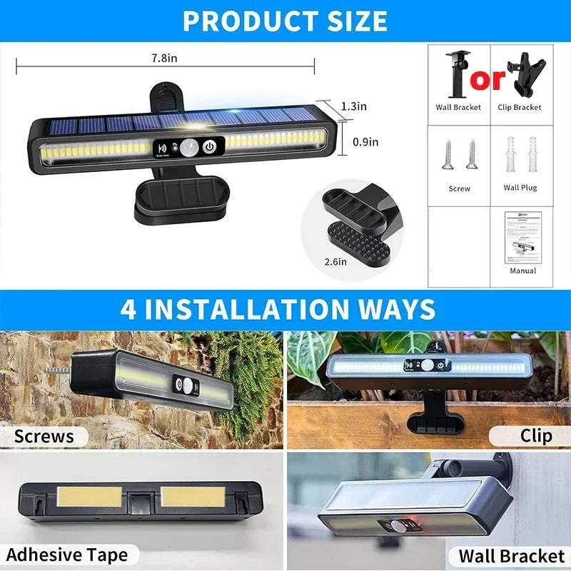 Clip-On Solar Motion Lights Outdoor