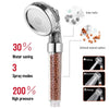 3-Function High Pressure SPA Shower Head – Water-Saving with Filter