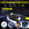 USB Rechargeable LED Headlamp – Bright XPE+COB Torch