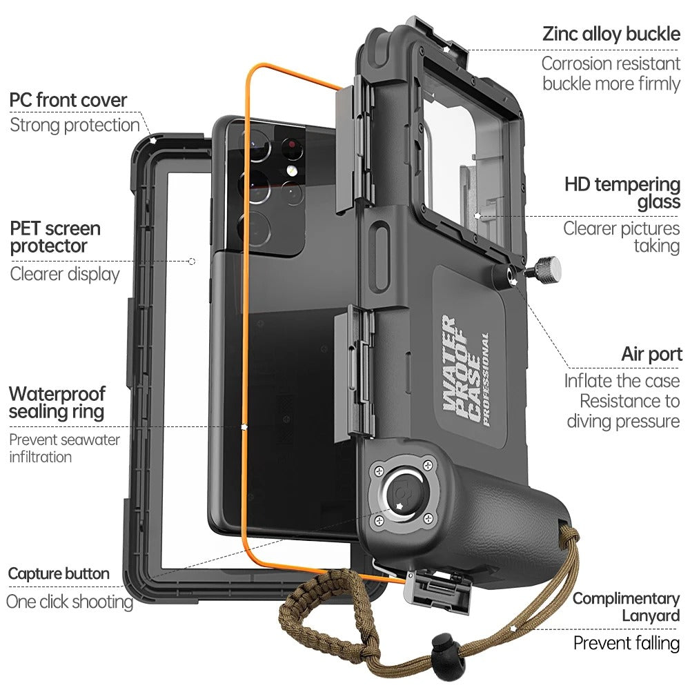 IP68 Waterproof Phone Case – 15M/50ft Diving Case
