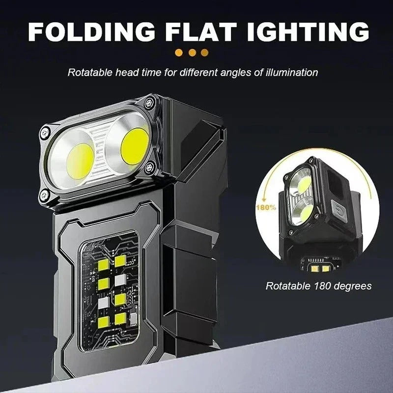 Mini USB Rechargeable LED Flashlight – Super Bright Magnetic