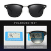 Classic Half Frame Polarised Sunglasses – Retro Small Anti-Glare Shades