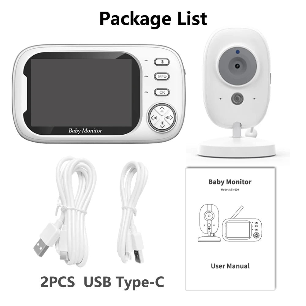 Wireless Video Baby Monitor – Night Vision, 2-Way Audio