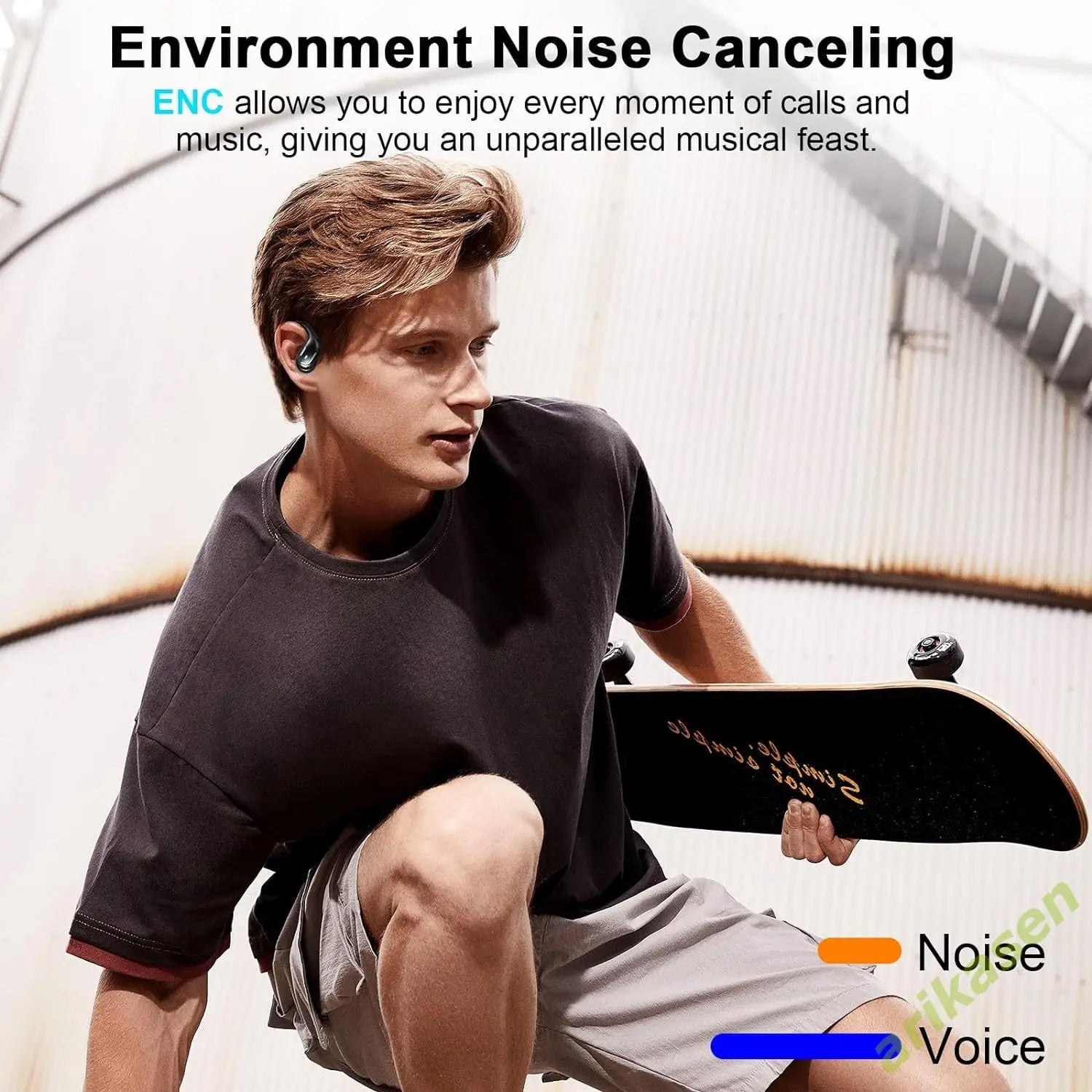 Bluetooth 5.3 Earphones IP7 Waterproof Wireless Headphones