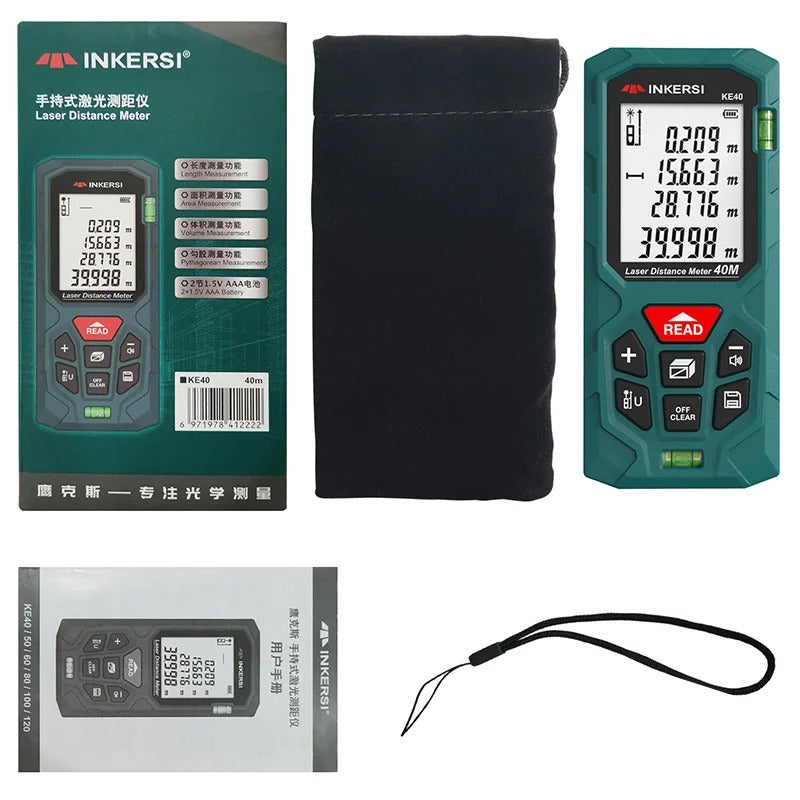 Laser Distance Meter – 40M/70M/120M Digital Rangefinder High Precision