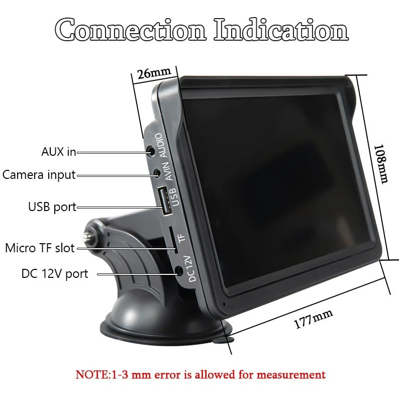 7-Inch Portable Car Radio – Wireless Car Player