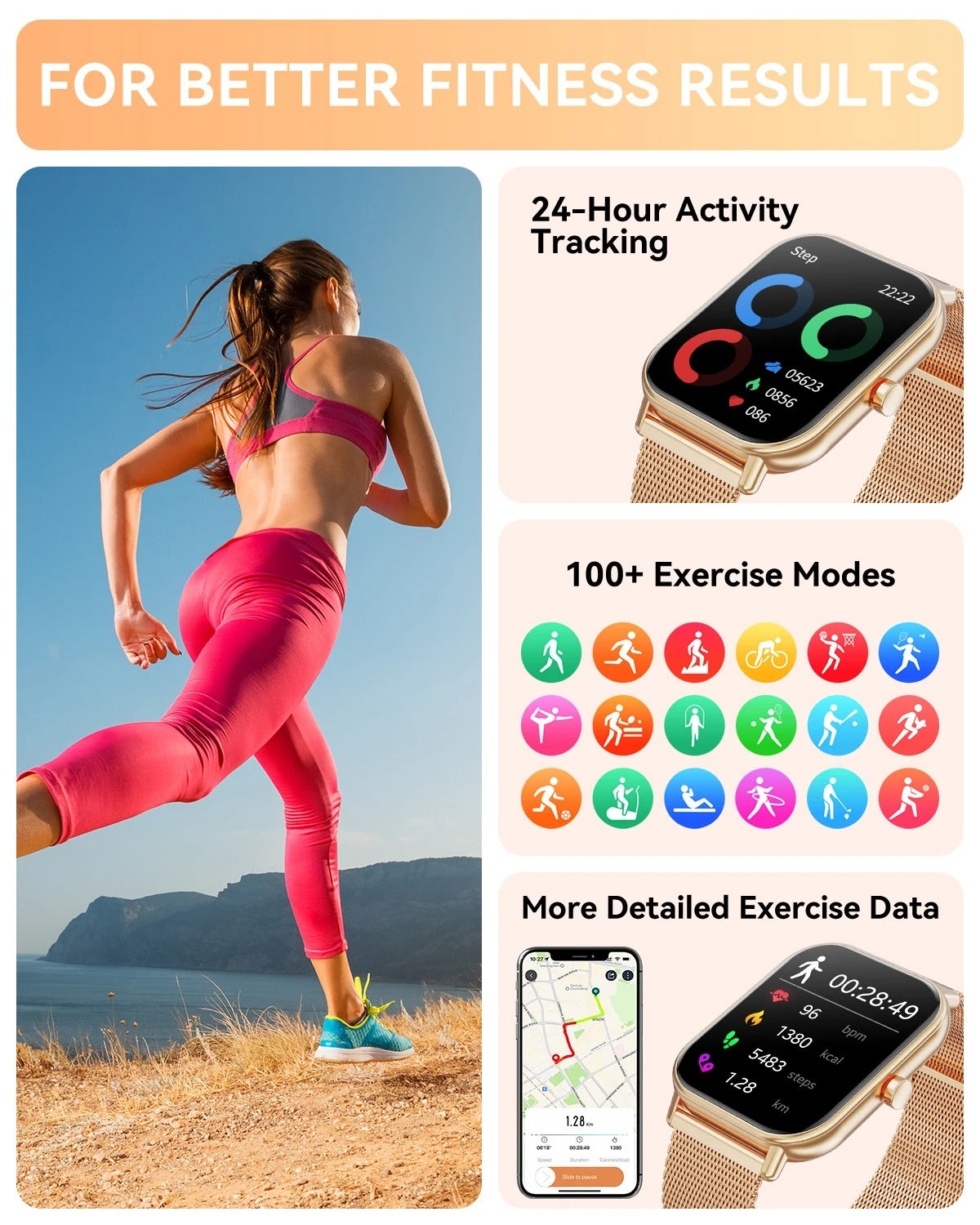 Avelora Ladies Smartwatch Smart Tracker