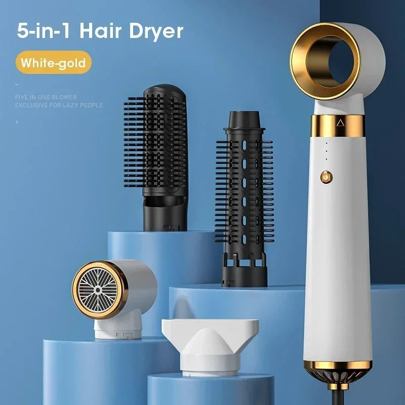5-in-1 Multifunction Hair Dryer – Hot Air Brush with Automatic Curling