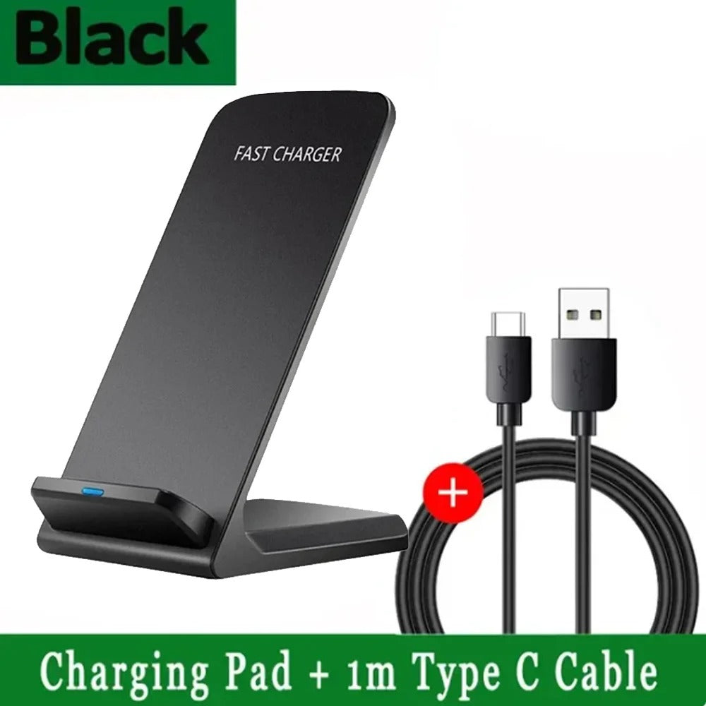 100W Wireless Charger Stand Pad – Fast Induction Charging Dock