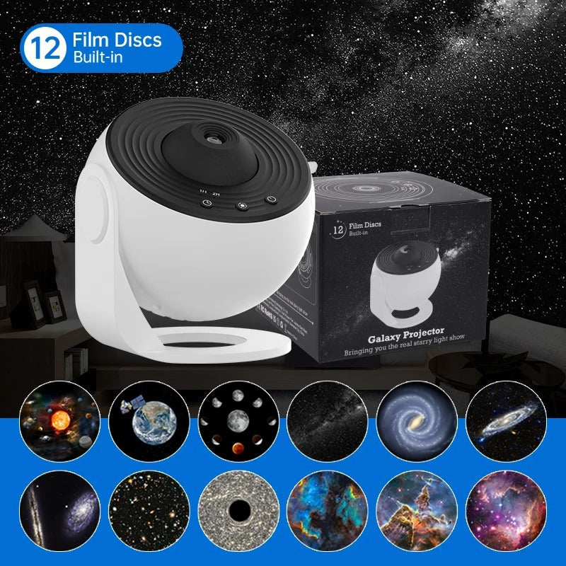 Galaxy Projector Night Light – 360° Rotating Starry Sky Planetarium Lamp