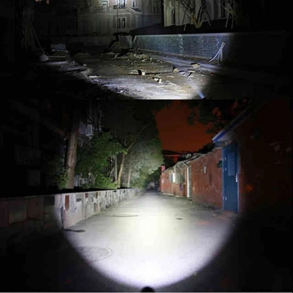 Portable Zoomable LED Flashlight – USB Rechargeable Mini Torch