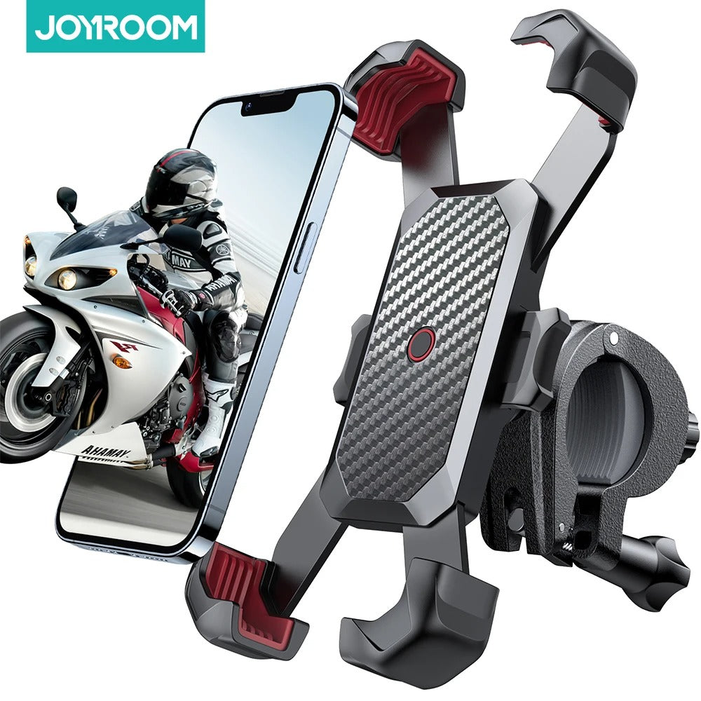 360° Bike Phone Holder – Universal Shockproof Bicycle Mount for 4.7"–7" Smartphones with GPS Clip for Cycling & Motorbike