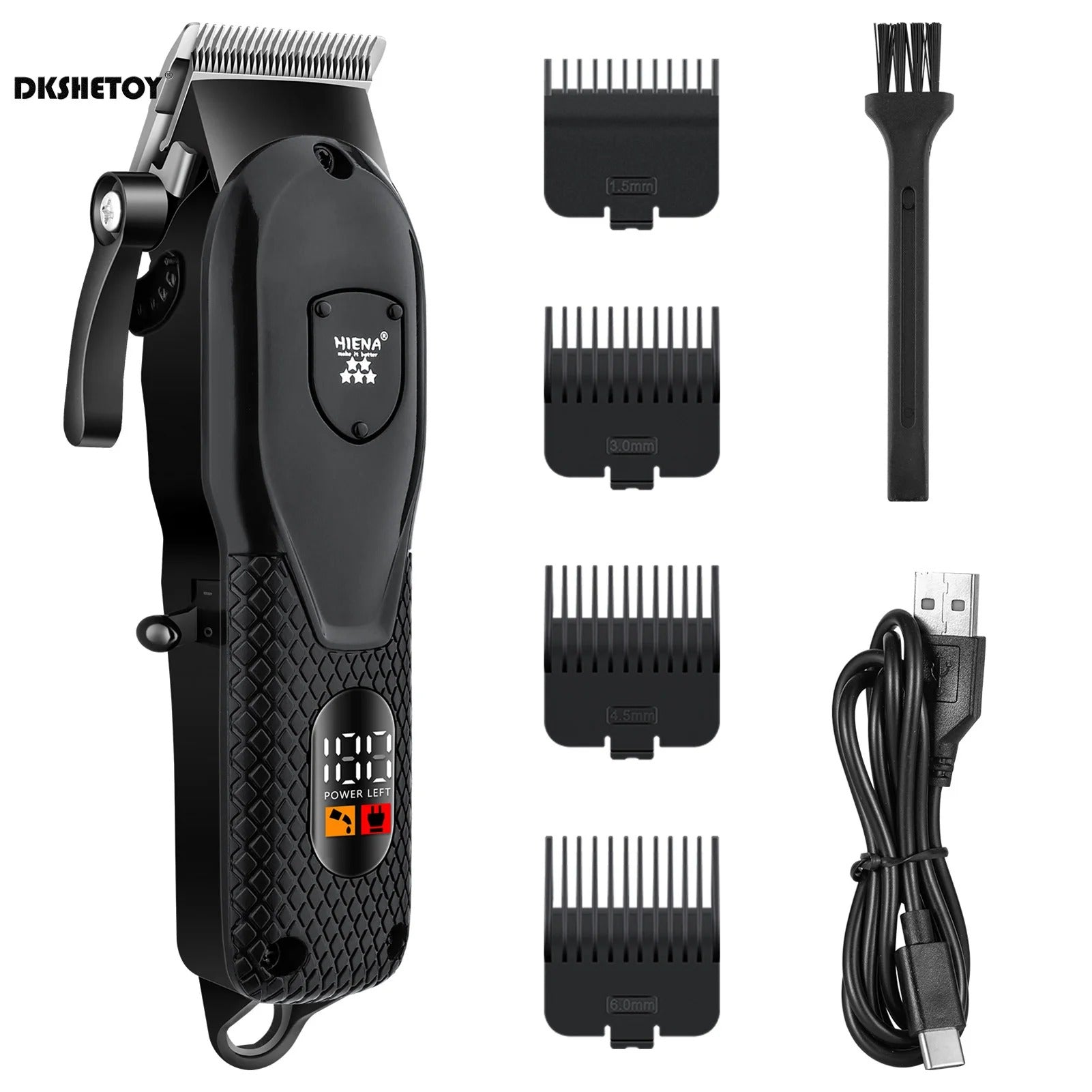 Professional Electric Hair Trimmer Set for Men Rechargeable Clippers