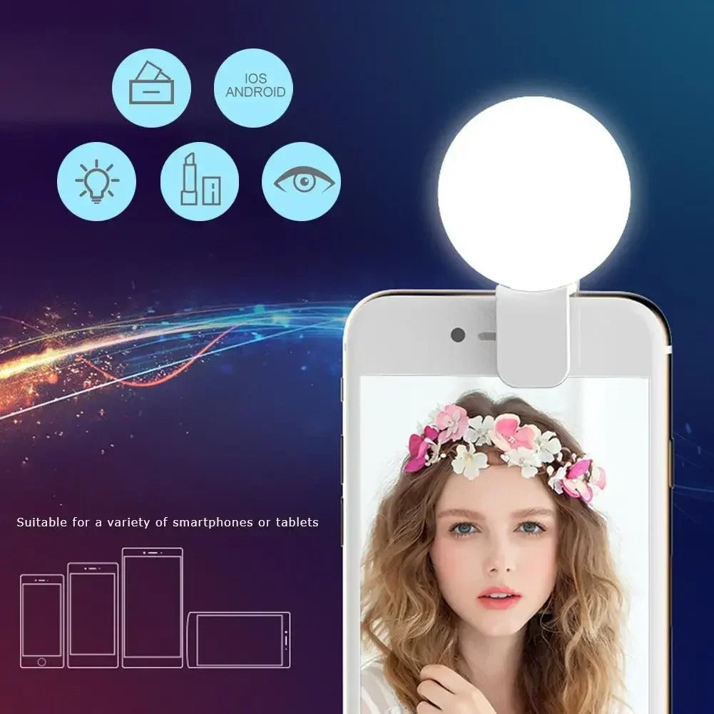 Mini LED Phone Selfie Ring Light