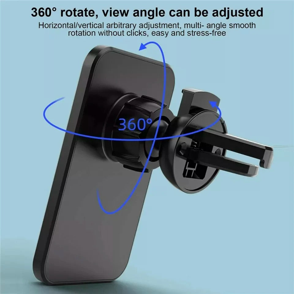Wireless Magnetic Car Charger – 30W Fast Charging Phone Holder for