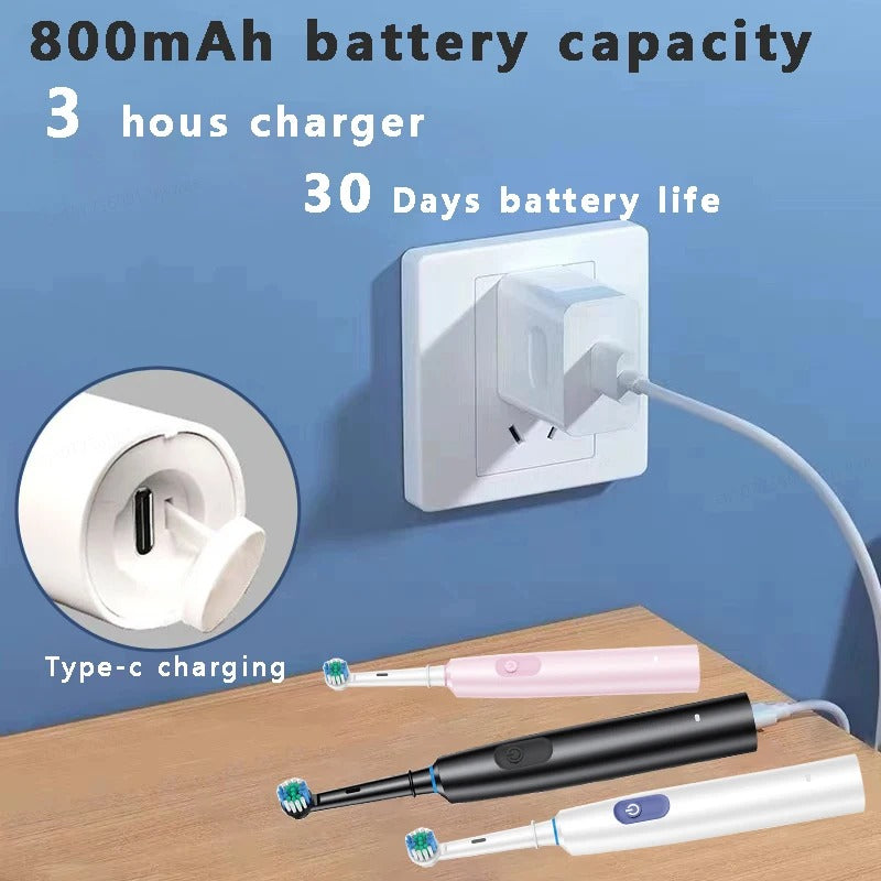 Rechargeable Electric Toothbrush – Rotary Electronic Toothbrush