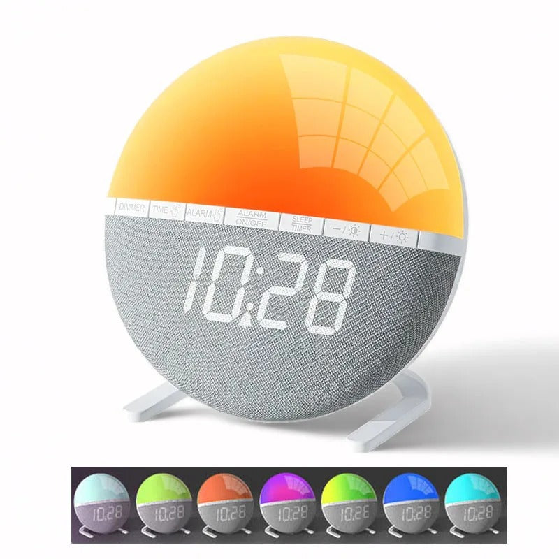 Sunrise Wake Up Light Alarm Clock with Natural Sounds & Colors