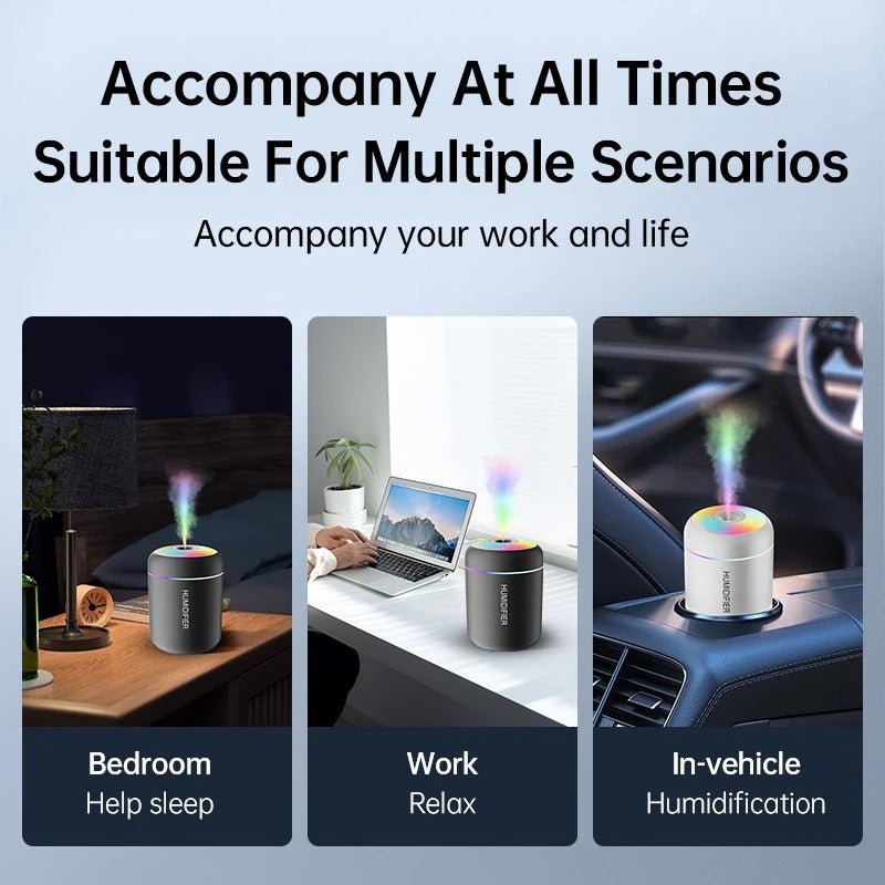 180ML USB Mini Air Humidifier Essential Oil Diffuser