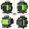 4D Green Laser Level – 16/12 Line Self-Leveling Tool