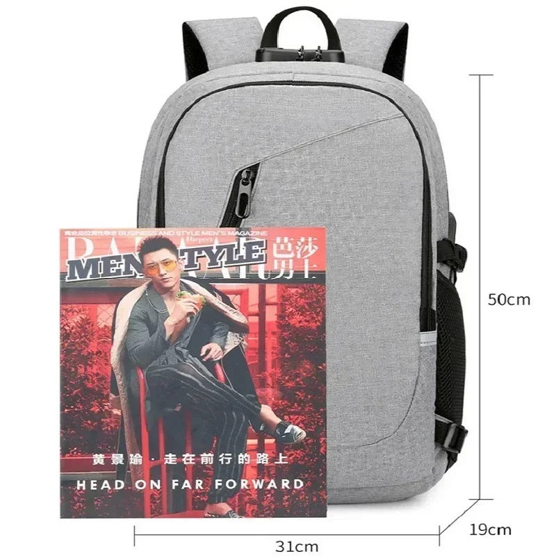 Anti-Theft Backpack with Password Lock