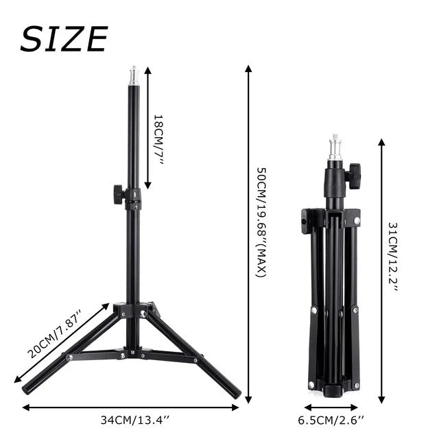 LED Selfie Ring Light with USB Remote – Tripod & Phone Holder