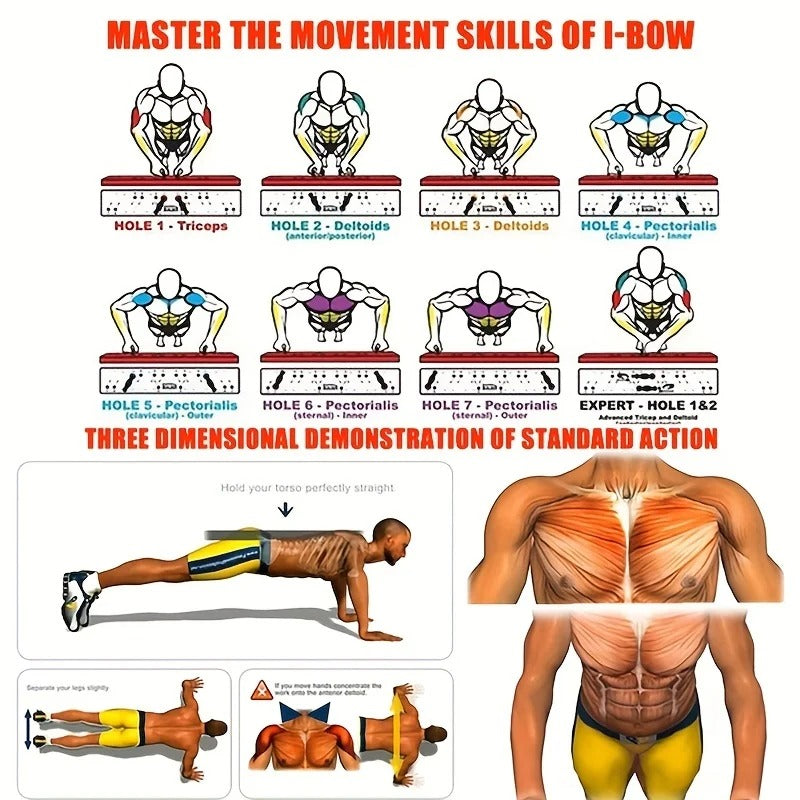 Portable Push-Up Board Set – Foldable Multifunctional