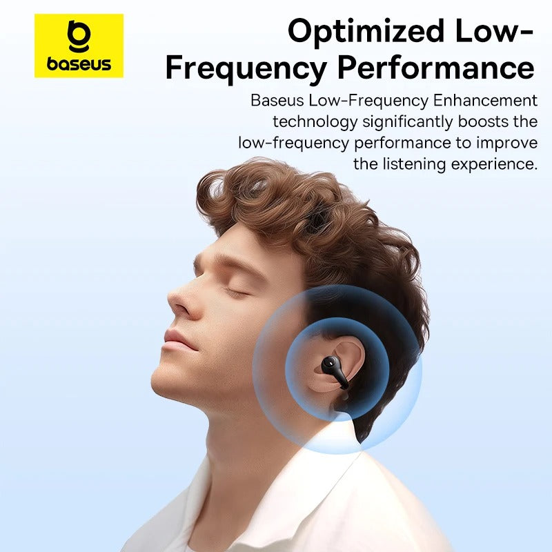 Wireless Earphones – Bluetooth 5.3, Dual-Mic ENC, Open-Ear Clip-On