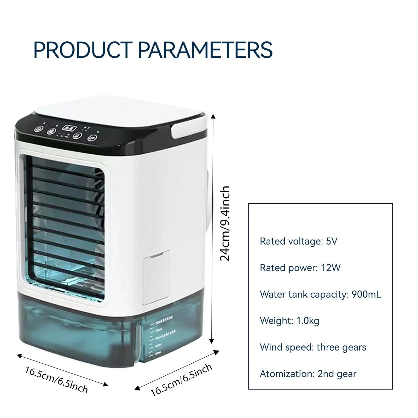 Portable Mini Air Conditioner – 3-Speed Small AC Unit