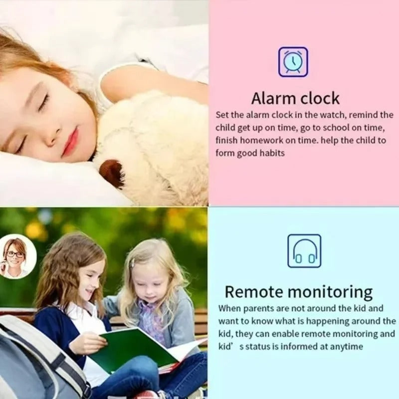 4G Smart Watch for Kids - SOS GPS Location, SIM Card Call, Camera, Waterproof