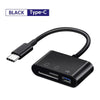 3-in-1 Type-C Card Reader Adapter SD/TF Memory Card Reader & USB OTG Converter