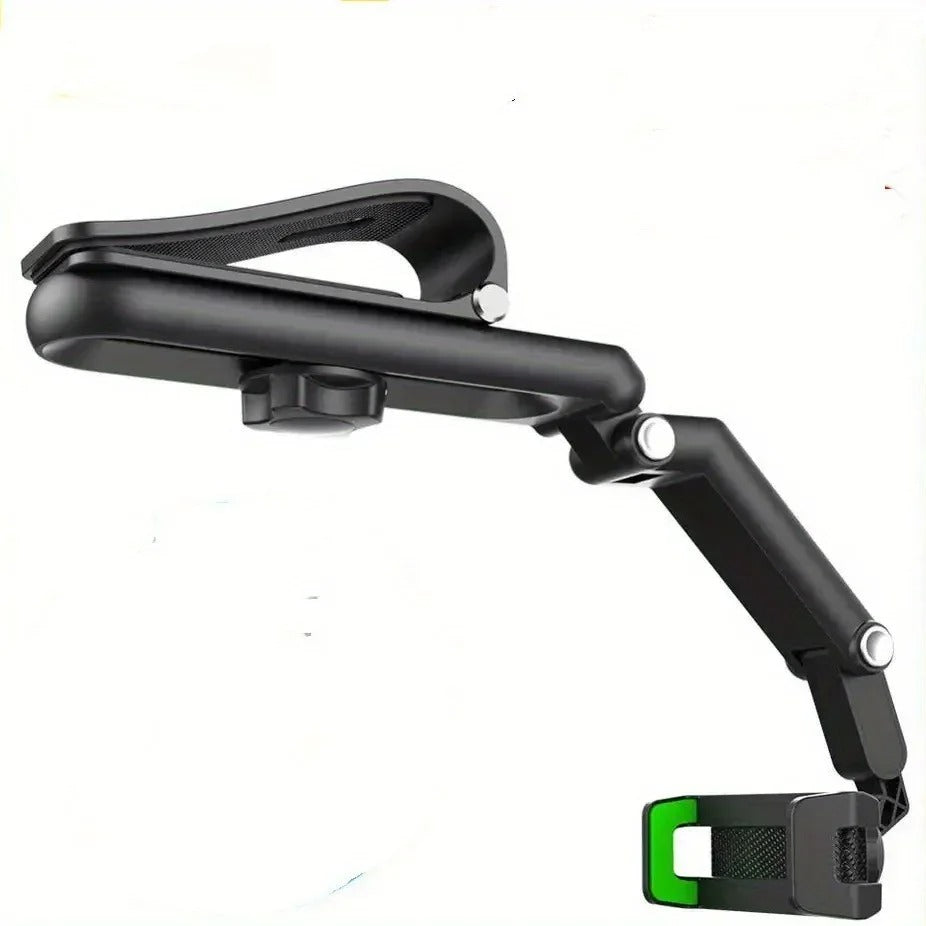 360° Rotating Rearview Mirror Phone Holder – Multifunction Car Phone Carrier