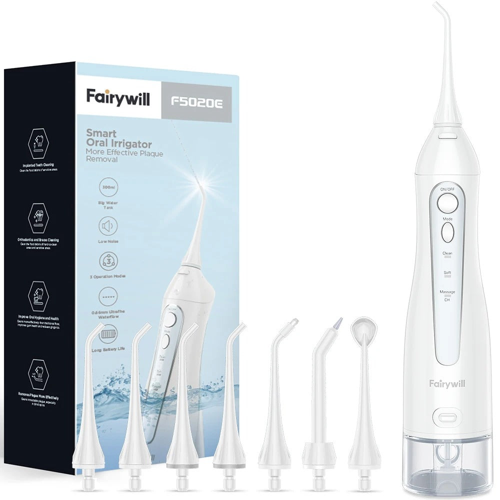Rechargeable Portable Water Flosser 300ML Oral Irrigator for Teeth