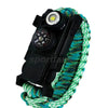 Waterproof Survival Paracord Bracelet with LED Light