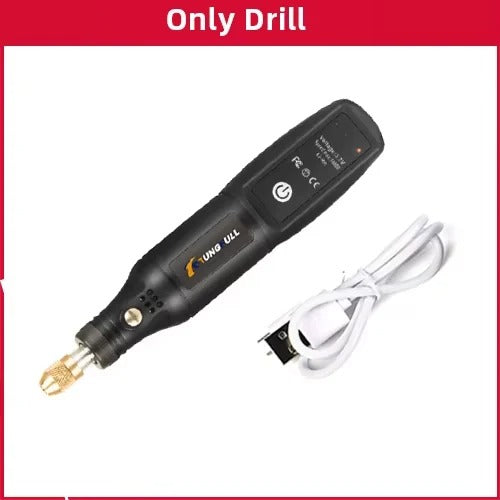 Cordless USB Rotary Engraving Tool Mini Wireless Electric Drill & Polishing Kit