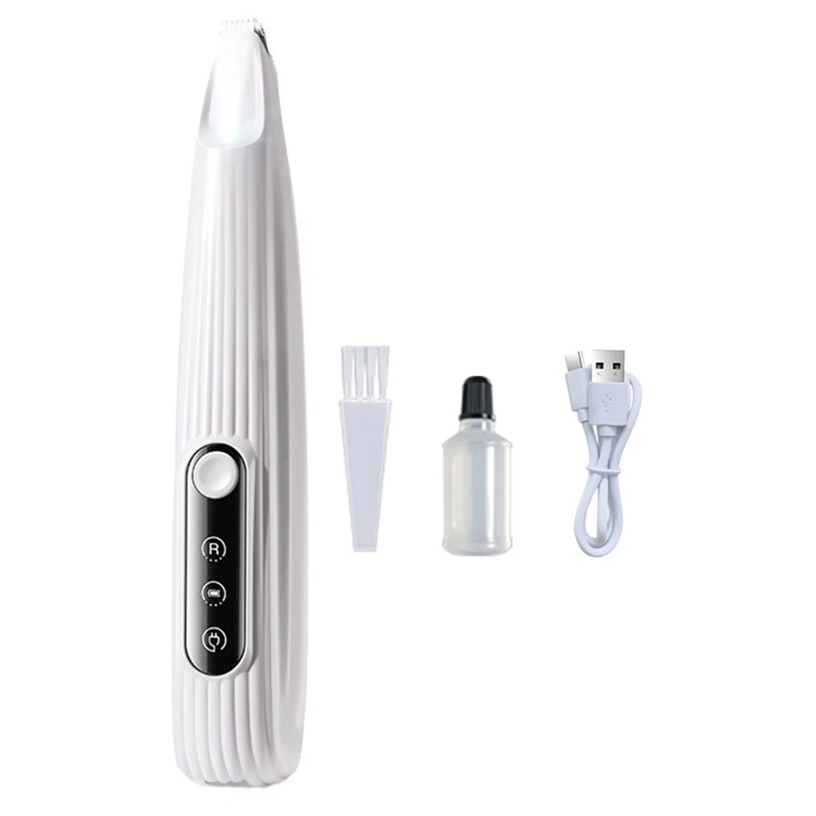 Portable Pet Paw Trimmer with LED Light – Rechargeable Cordless Nail Grinder