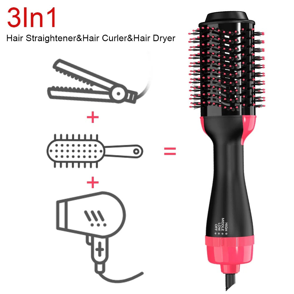 3-in-1 Hot Air Brush Hair Dryer and Volumizer Styler