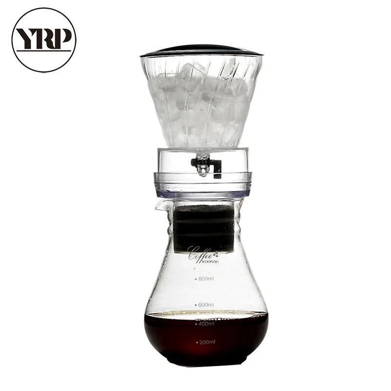 Glass Cold Brew Drip Coffee Maker with Reusable Filter