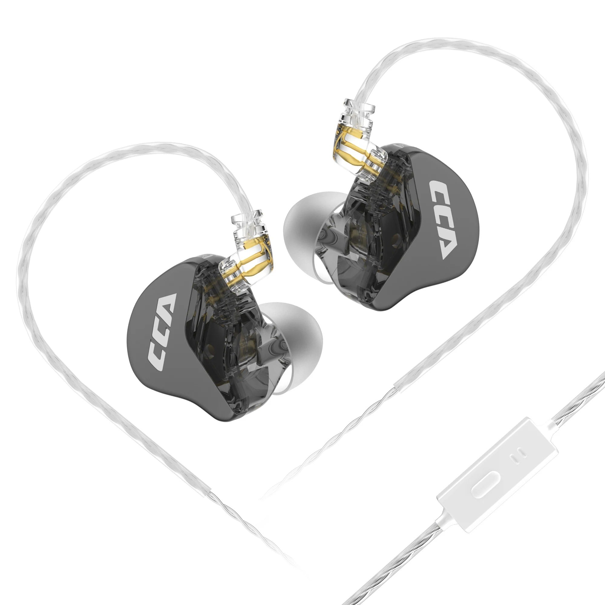 CCA CRA In-Ear Monitor Headphones – Wired IEM Earphones with Ultra-Thin Diaphragm & Deep Bass Sound