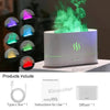 Ultrasonic Cool Mist Aroma Diffuser & Humidifier with LED Flame Effect